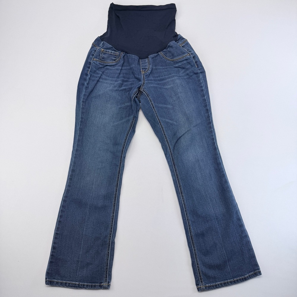 Jessica Simpson Maternity Secret Fit Belly Bootcut Jeans Blue PL Petite Large